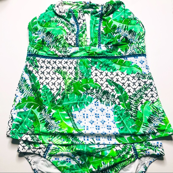 Nanette Lepore Swim NWT Palm Patchwork Bikini 12 - Picture 7 of 16